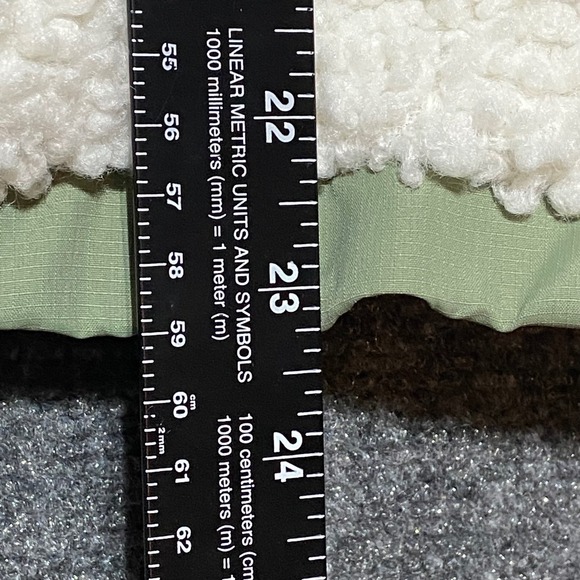 Billabong Northern Shore Hooded Sherpa Fleece Jacket Sea Spray L Quilted Lining - Picture 9 of 12